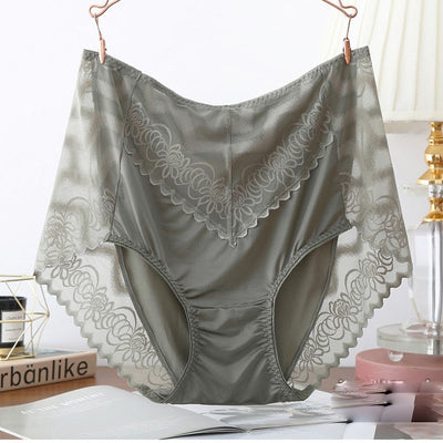 High Waist Elastic Lace Panties Plus Sizes
