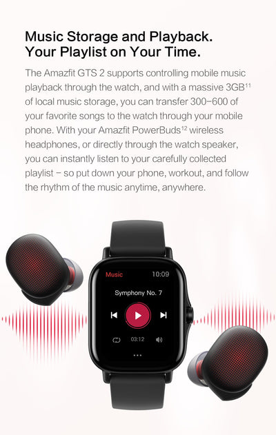 GTS 2 Smartwatch AMOLED Display Alexa Built-in's