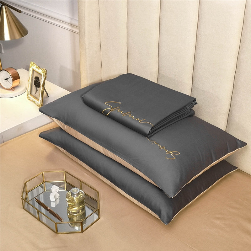Egyptian Cotton Embroidery Bed Set