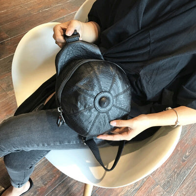 Color Block Leather Chest Bag