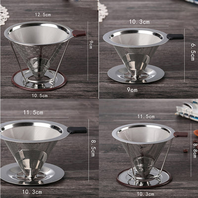 Double Layer Stainless Steel Coffee Filter Reusable