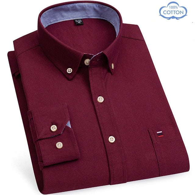 100% Oxford Cotton Shirt Plus Sizes