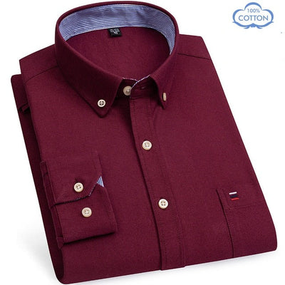 100% Oxford Cotton Shirt Plus Sizes