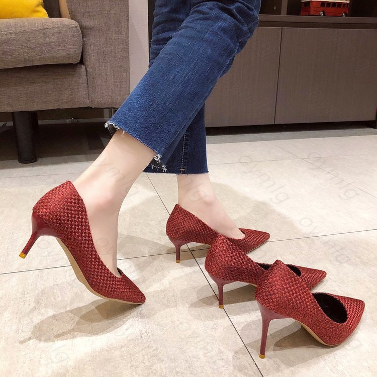 Suede Leather Sexy Women Shoes