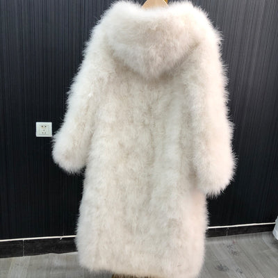 Fluffy Feather Winter Coat