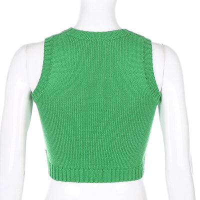 Argyle Style Knitted Top
