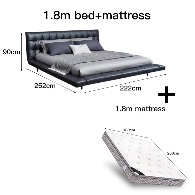 Modern Leather Bed HQ