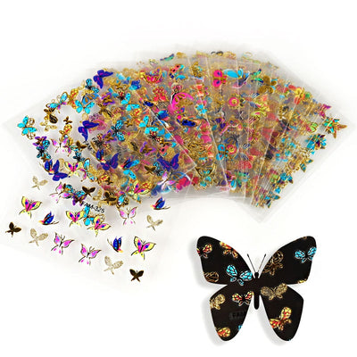 30Pc/Set 3D Mixed Butterfly Nail Stickers