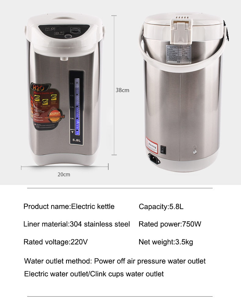 Electric Thermal Insulation Dispenser Hot Water Boiler