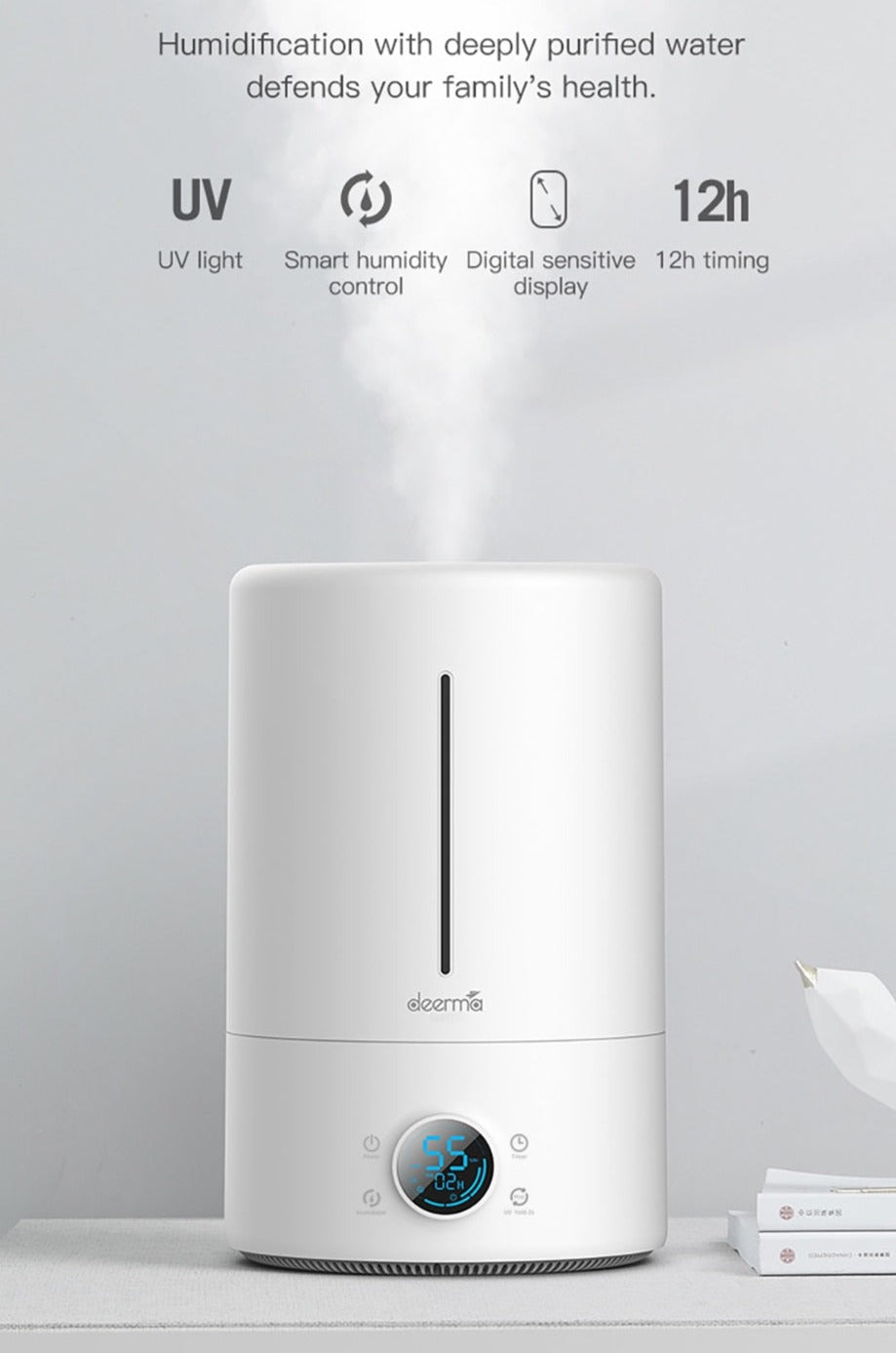 Air Humidifier 5L Capacity + UV Lamp