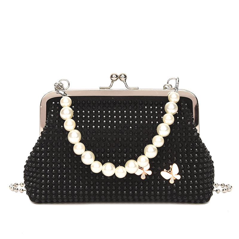 Pearl & Diamond Crossbody Handbags