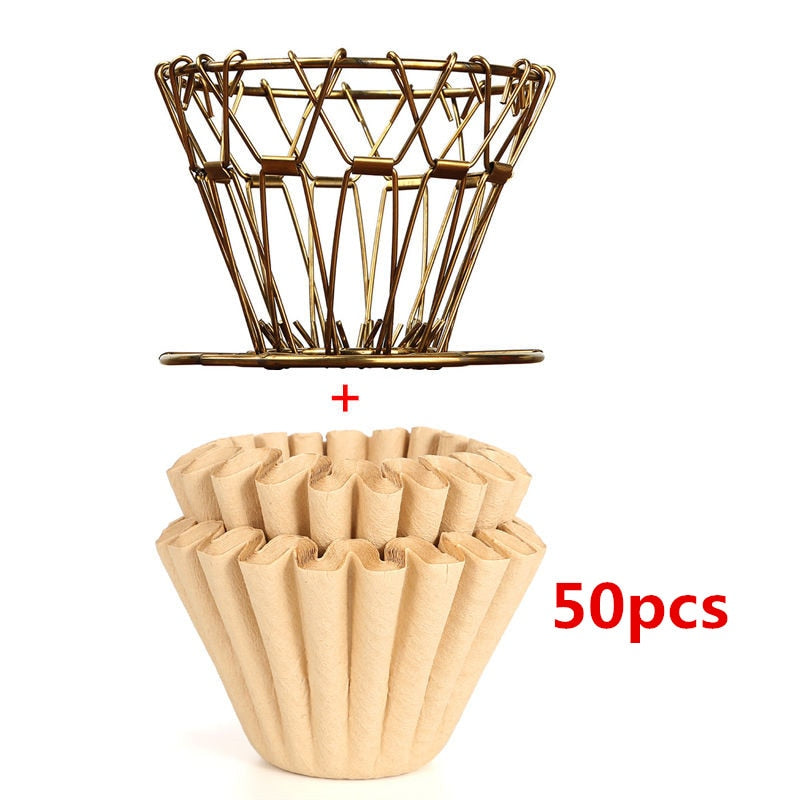 Coffee Dripper Foldable Reusable Filter Style