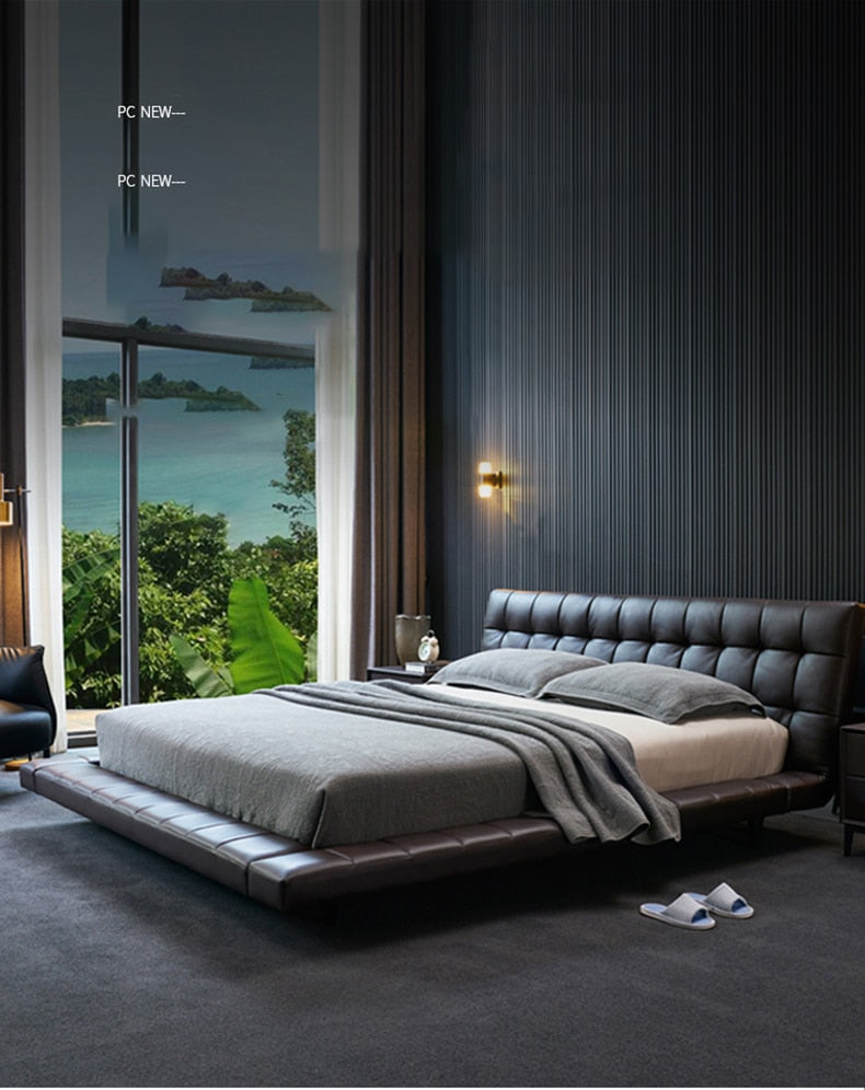 Modern Leather Bed HQ