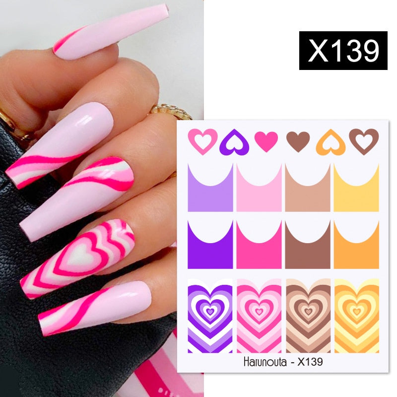 3D Gold Curve Stripe Line Nail Sticker