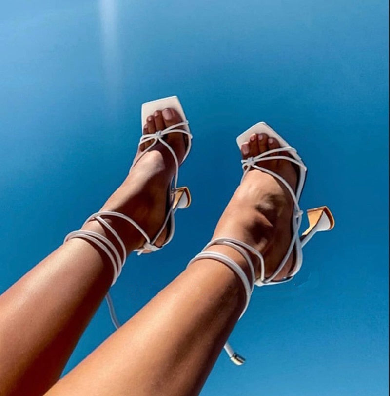 Sexy Ankle Strap High Heel - Women Shoes