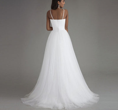 Elegant Long A-Line Wedding Dress