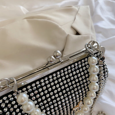 Pearl & Diamond Crossbody Handbags