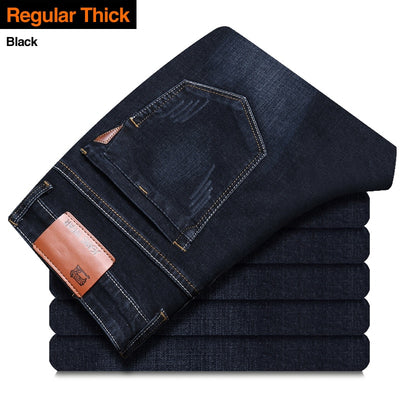 Classic Men Brand Jeans Business Casual