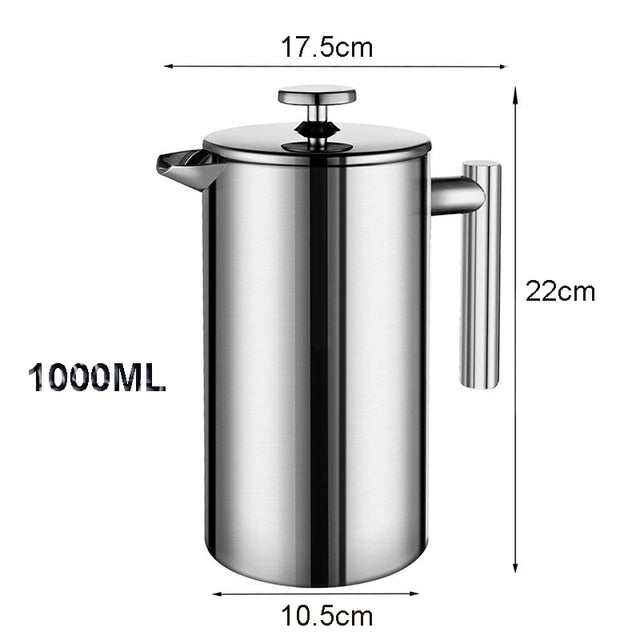 Coffee Maker French Press Stainless Steel Espresso