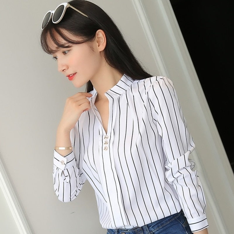 Casual Long Sleeve Blouse