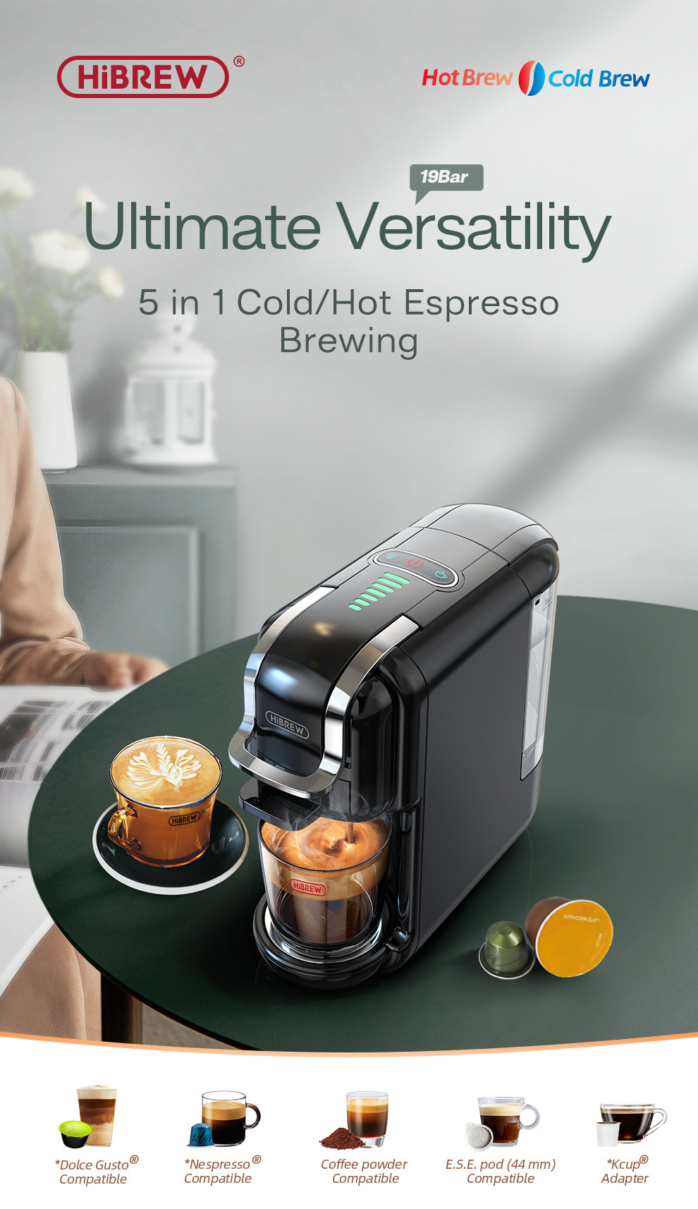 5 In 1 Multiple Capsule Coffee Machine