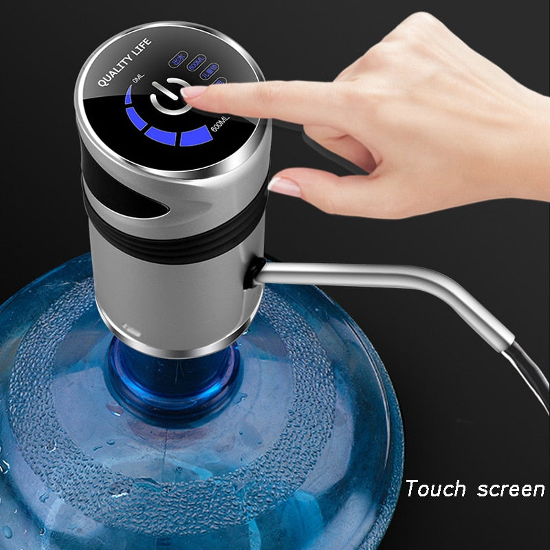 Auto Electric Water Bottle Drinking Pump USB Charging Dispenser