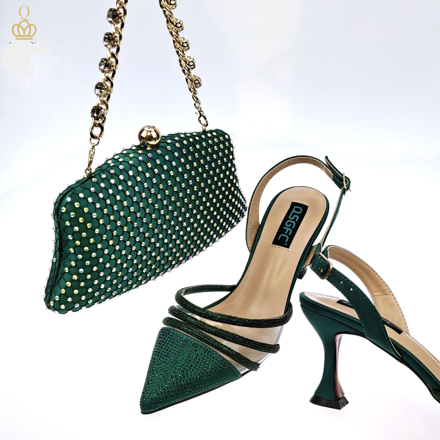 2023 NEW Arrival Diamond Plated Shoes & Bags Design + Gift