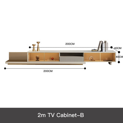 Light Luxury Tv Cabinet & Coffee Table Combination