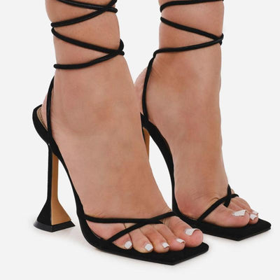 Hot Summer Ankle Cross Strap High Heels Ladies