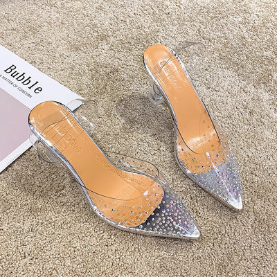 Elegant High Heels Crystal Shoes