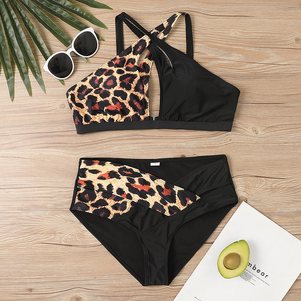 2023 Sexy Monokini Leopard Swimsuit