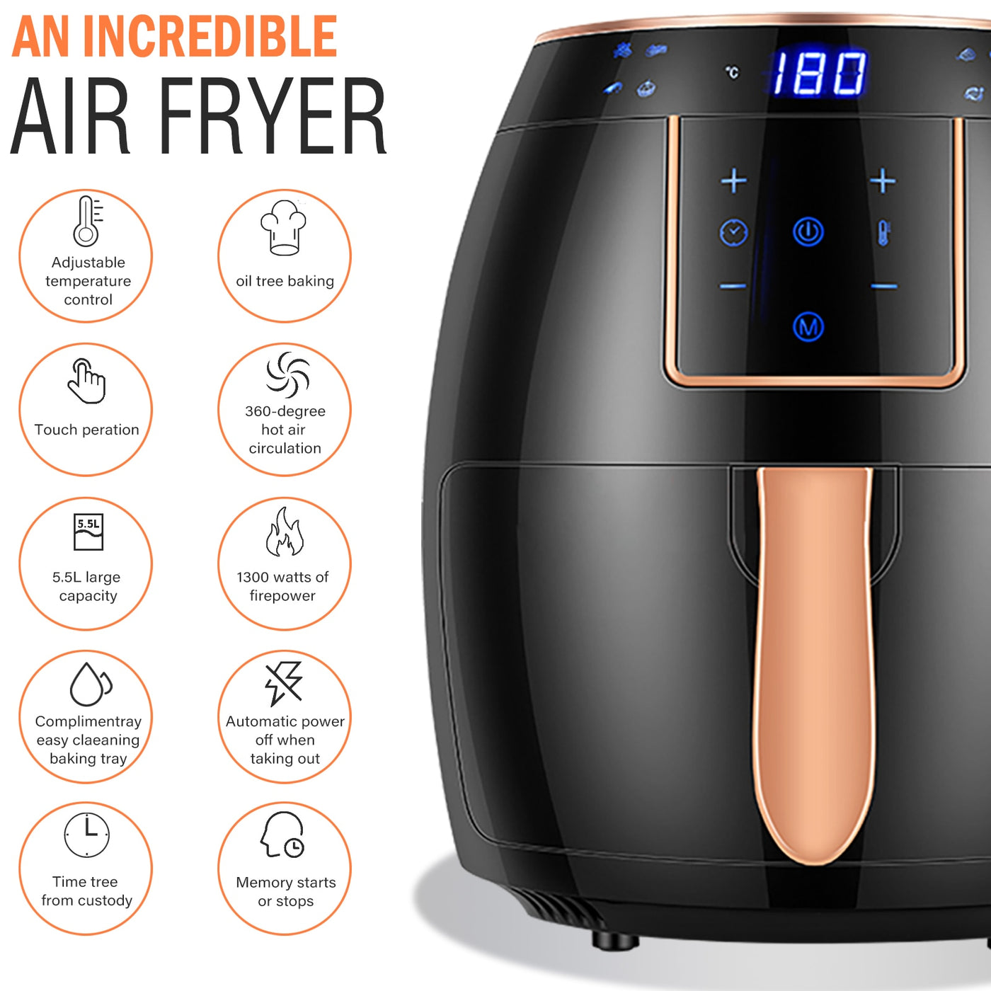 Portable Electric Air Fryer