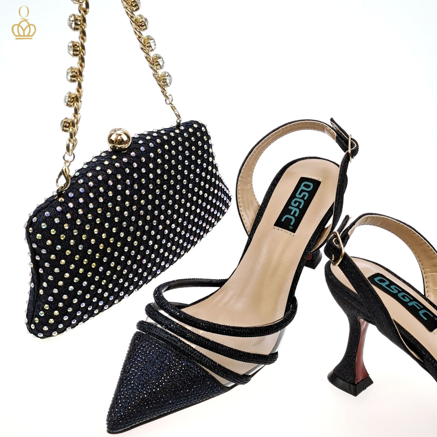 2023 NEW Arrival Diamond Plated Shoes & Bags Design + Gift