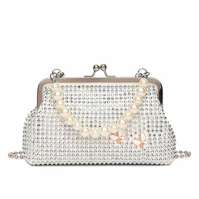 Pearl & Diamond Crossbody Handbags