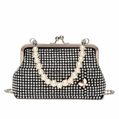 Pearl & Diamond Crossbody Handbags