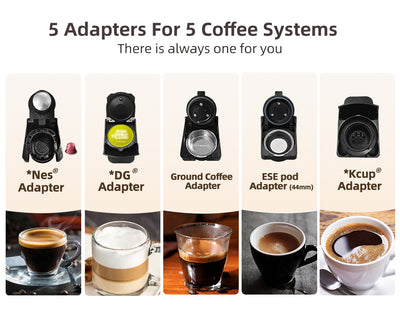 5 In 1 Multiple Capsule Coffee Machine