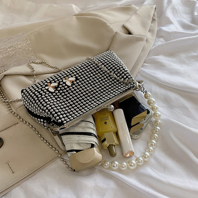 Pearl & Diamond Crossbody Handbags