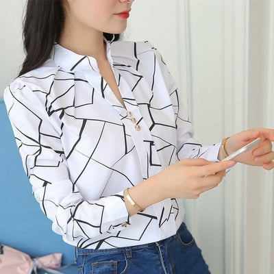 Casual Long Sleeve Blouse