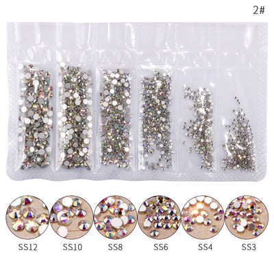 Rose Gold & Diamond Stones 3D Nail Decoration