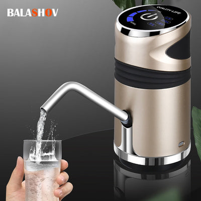 Auto Electric Water Bottle Drinking Pump USB Charging Dispenser