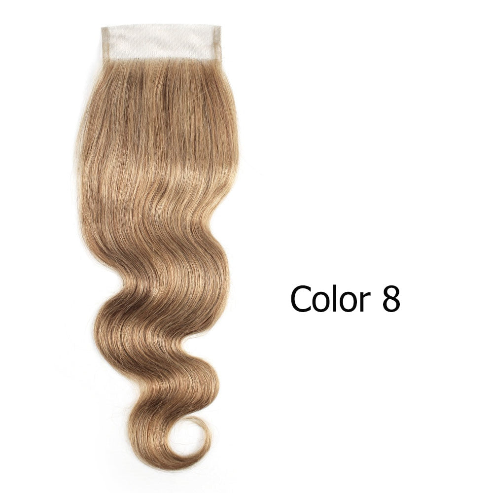 Ash Blonde Remy Hair 4*4 Lace Closure
