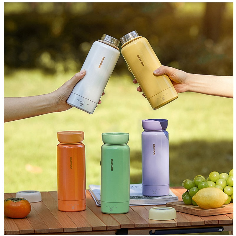 Portable Mini Electric Water Bottle 300ml Adjustable Temperature