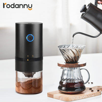 Electric Coffee Grinder Espresso Machine USB Rechargeable