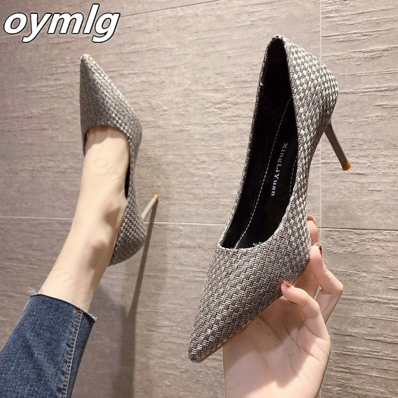 Suede Leather Sexy Women Shoes