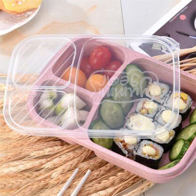 Wheat Straw Lunch Box Student Companion