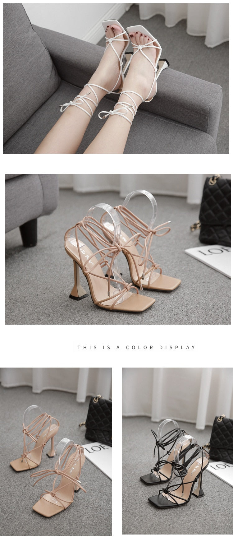 Sexy Ankle Strap High Heel - Women Shoes