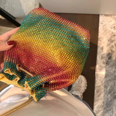Changing Color Rainbow Diamond Bag