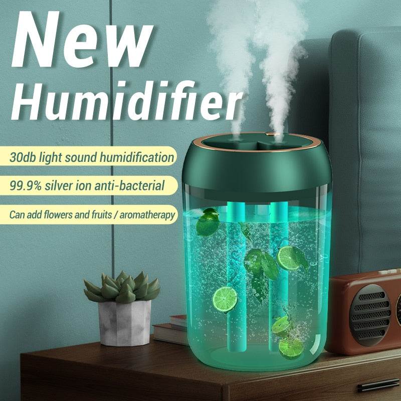 1.8L Portable Light Air Humidifier Mist Maker🍃