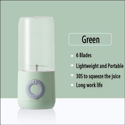 DTVANE 6 Cutter Mini Portable Juicers USB Chargeable