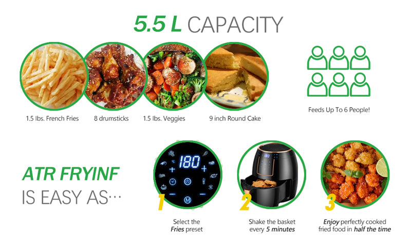 Portable Electric Air Fryer